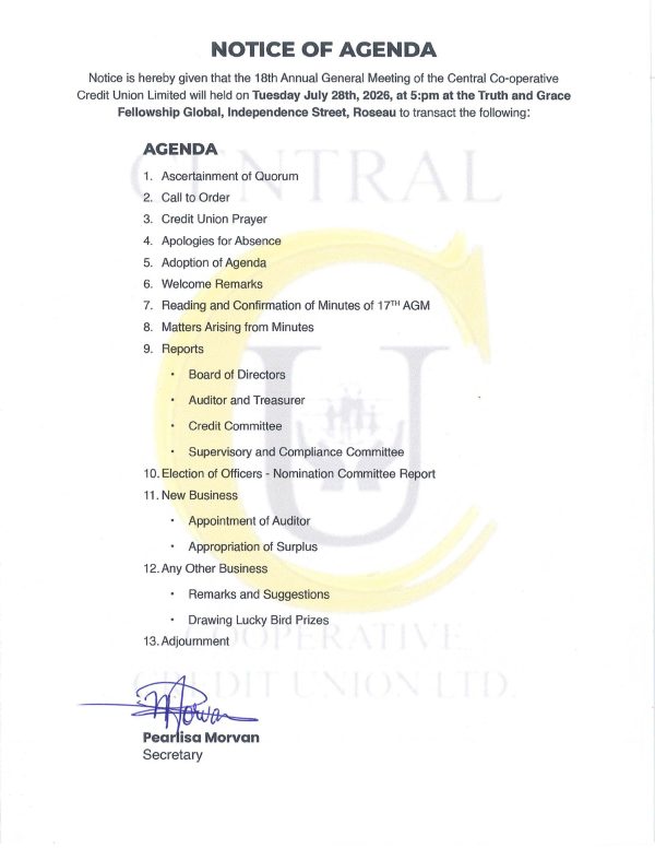 2026 AGM Agenda